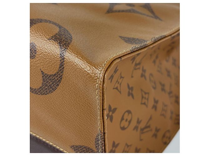 Borsa Tote Louis Vuitton OnTheGo GM Marrone - vista 3
