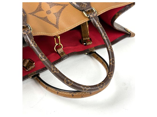 Borsa Tote Louis Vuitton OnTheGo GM Marrone - vista 5