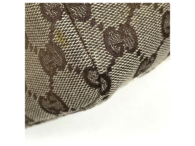 Bolsa Gucci GG Canvas e couro bege - vista 3