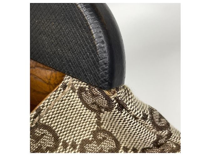 Bolsa Gucci GG Canvas e couro bege - vista 4