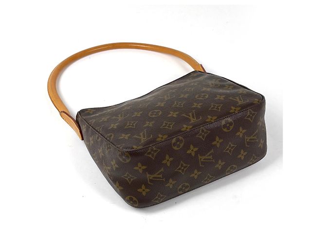 Borsa a tracolla Louis Vuitton Looping MM Marrone - vista 2