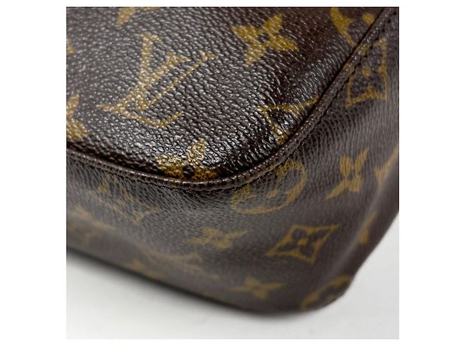 Borsa a tracolla Louis Vuitton Looping MM Marrone - vista 3