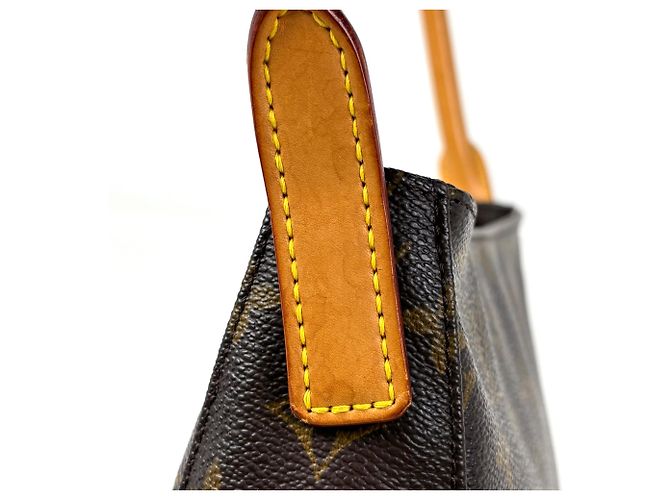 Borsa a tracolla Louis Vuitton Looping MM Marrone - vista 4