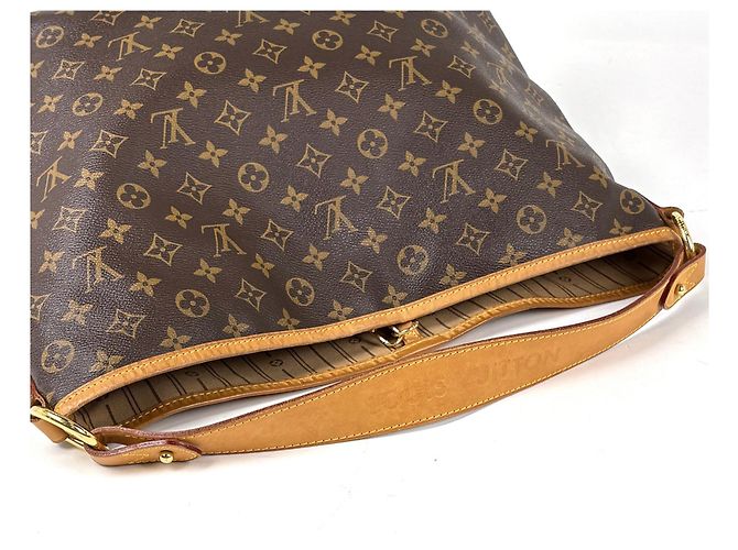 Borsa a tracolla Louis Vuitton Delightful MM Marrone - vista 6
