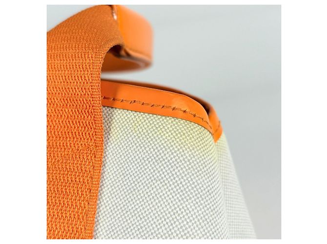 mala Balenciaga Small Cabas Navy Laranja Cru - vista 5