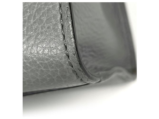Borsa a mano in pelle Gucci GG Marmont 2-Way Grigio - vista 3