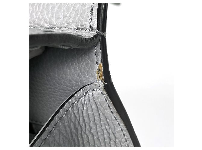 Borsa a mano in pelle Gucci GG Marmont 2-Way Grigio - vista 5
