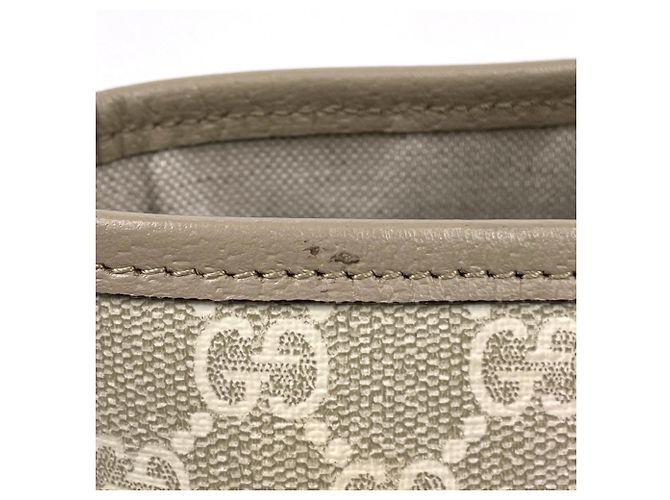 Borsa Tote Gucci Beige GG Supreme - vista 4