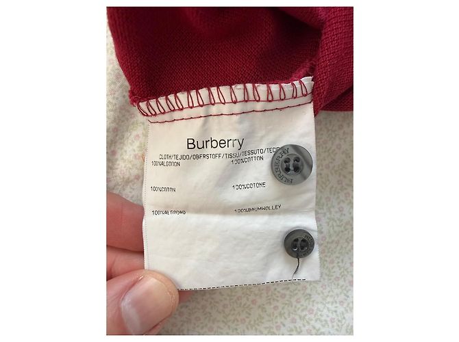 Polo Burberry Berrysty Vermelho - vista 6