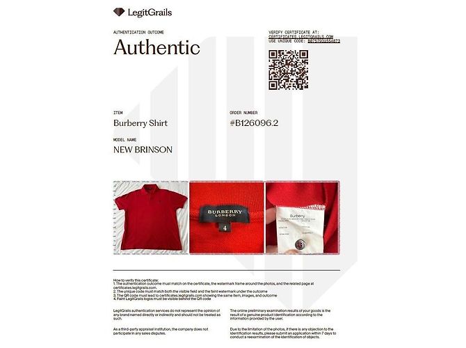 Nuova Polo Burberry Brinson Rosso - vista 2