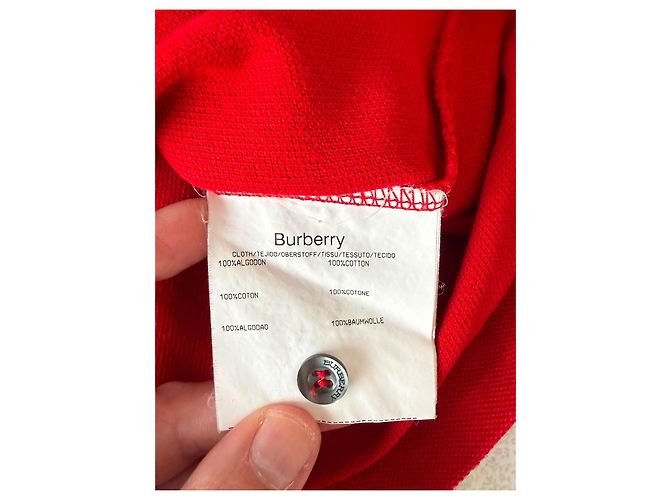 Nuova Polo Burberry Brinson Rosso - vista 8
