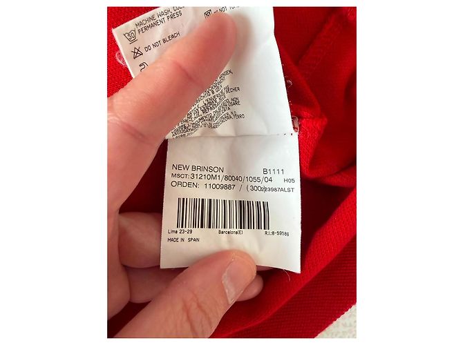 Nuova Polo Burberry Brinson Rosso - vista 9