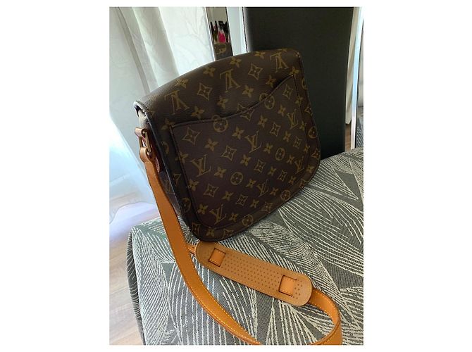 Bolso Louis Vuitton Saint Cloud Monogram marrón vintage Castaño - vista 2