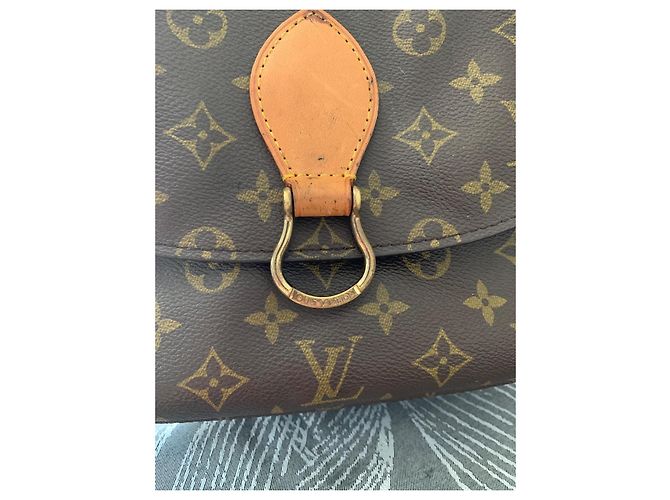 Bolso Louis Vuitton Saint Cloud Monogram marrón vintage Castaño - vista 3