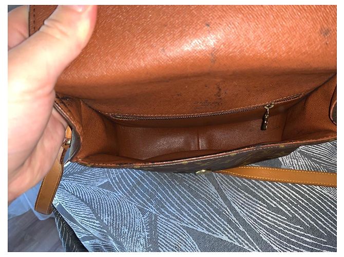 Bolso Louis Vuitton Saint Cloud Monogram marrón vintage Castaño - vista 6