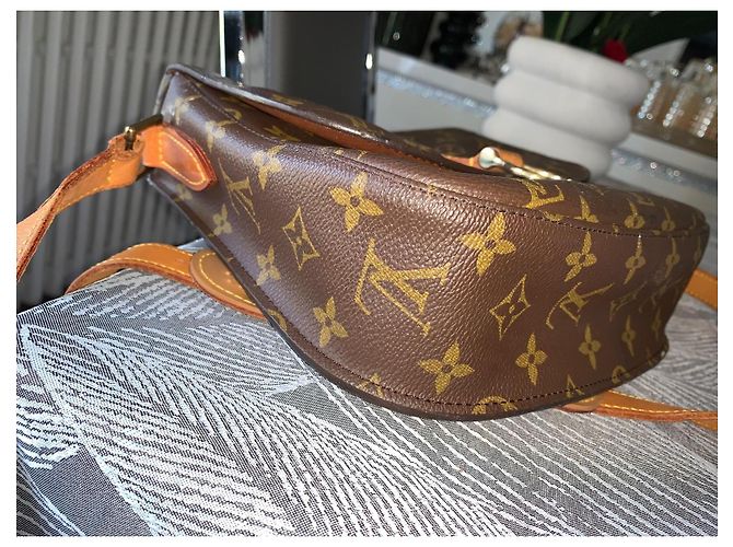 Bolso Louis Vuitton Saint Cloud Monogram marrón vintage Castaño - vista 8