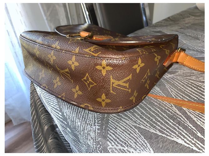 Bolso Louis Vuitton Saint Cloud Monogram marrón vintage Castaño - vista 9