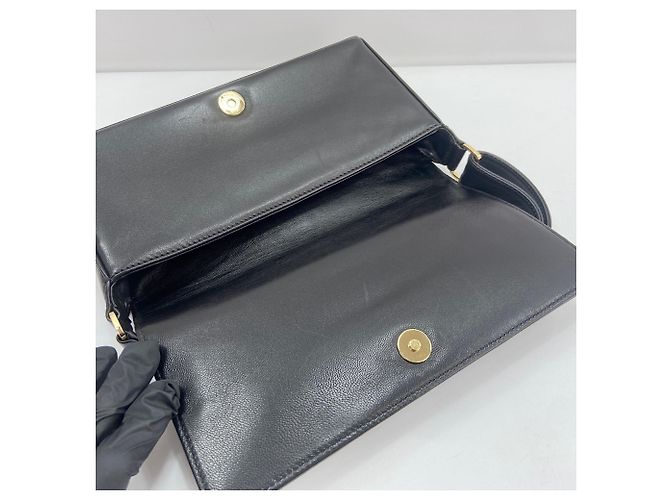 Borsa a tracolla Chanel Chocolate Bar - Black Nero - vista 12