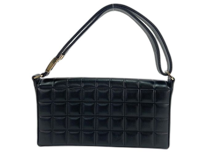 Borsa a tracolla Chanel Chocolate Bar - Black Nero - vista 3