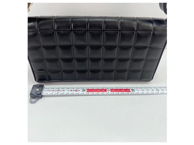 Borsa a tracolla Chanel Chocolate Bar - Black Nero - vista 4