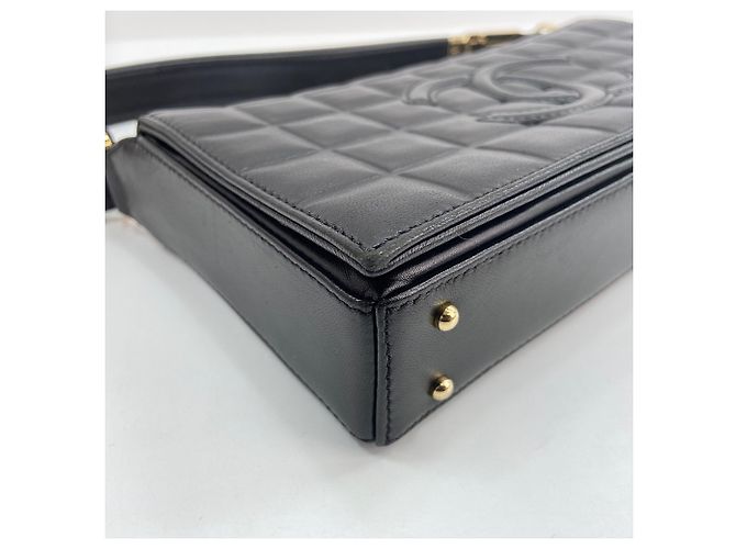 Borsa a tracolla Chanel Chocolate Bar - Black Nero - vista 8