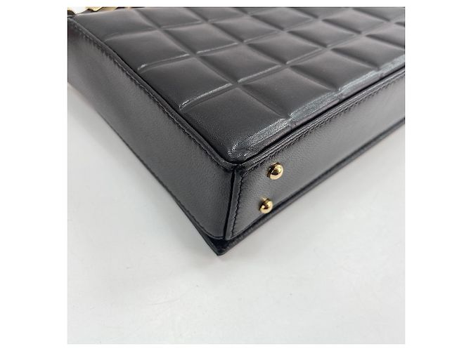 Borsa a tracolla Chanel Chocolate Bar - Black Nero - vista 9