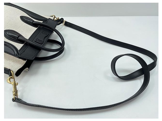 Céline Borsa a spalla Celine Luggage Shopper in Beige - vista 11
