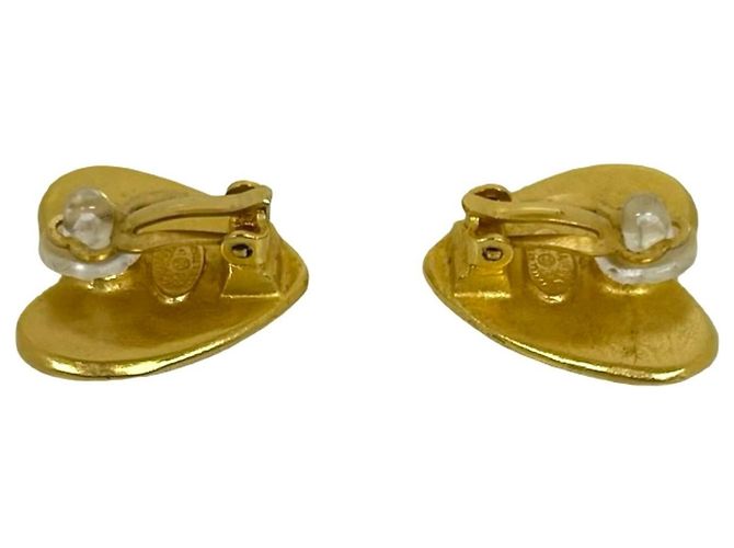 Orecchini Chanel Coco Mark motivo cuore D'oro - vista 4