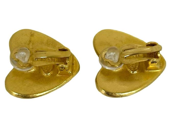 Orecchini Chanel Coco Mark motivo cuore D'oro - vista 6