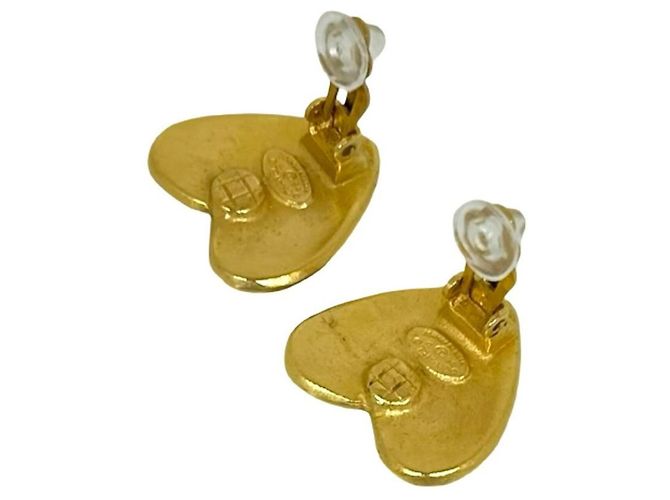 Orecchini Chanel Coco Mark motivo cuore D'oro - vista 7