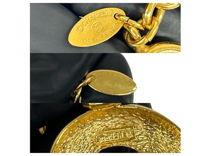 Collana placcata oro Chanel Vintage con motivo Coco Mark D'oro - vista 3