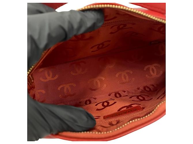 Borsa Chanel Coco Mark Hardware Wild Stitch Rosso - vista 9