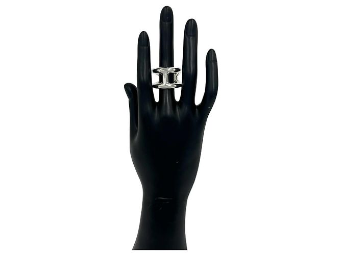 Hermès Hermes Osmos GM Band Ring Silvery - view 2