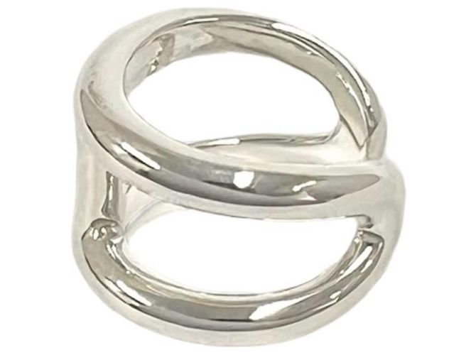 Hermès Hermes Osmos GM Band Ring Silvery - view 4