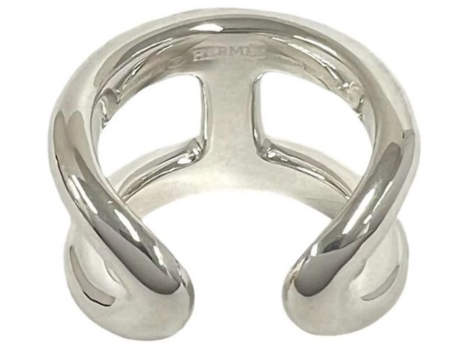 Hermès Hermes Osmos GM Band Ring Silvery - view 6