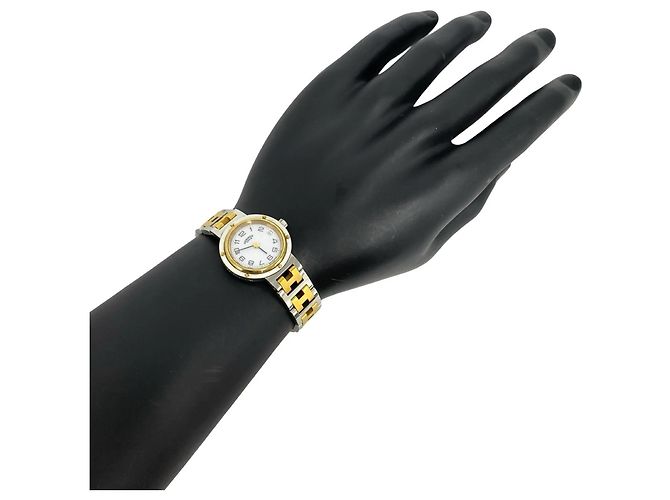 Hermès HERMES Vintage Clipper Quartz Armbanduhr - Ansicht 2