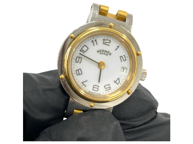 Hermès HERMES Vintage Clipper Quartz Armbanduhr - Ansicht 4