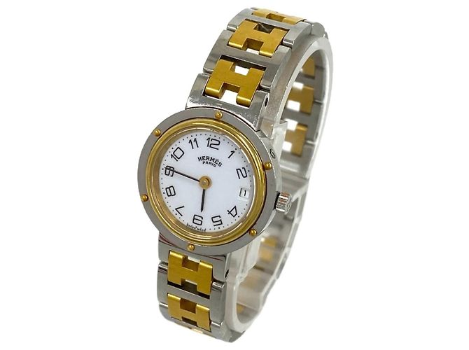 Hermès HERMES Vintage Clipper Quartz Armbanduhr - Ansicht 7