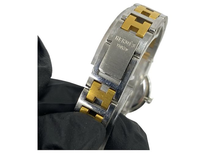 Hermès HERMES Vintage Clipper Quartz Armbanduhr - Ansicht 8
