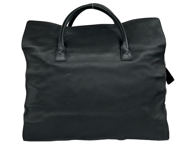 Borsa a mano in pelle Chanel Coco Mark Nero - vista 3