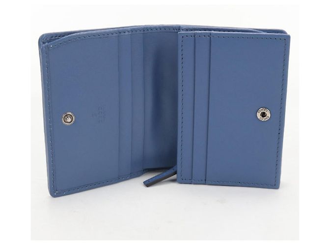 Cartera bi-fold Gucci en azul - vista 3