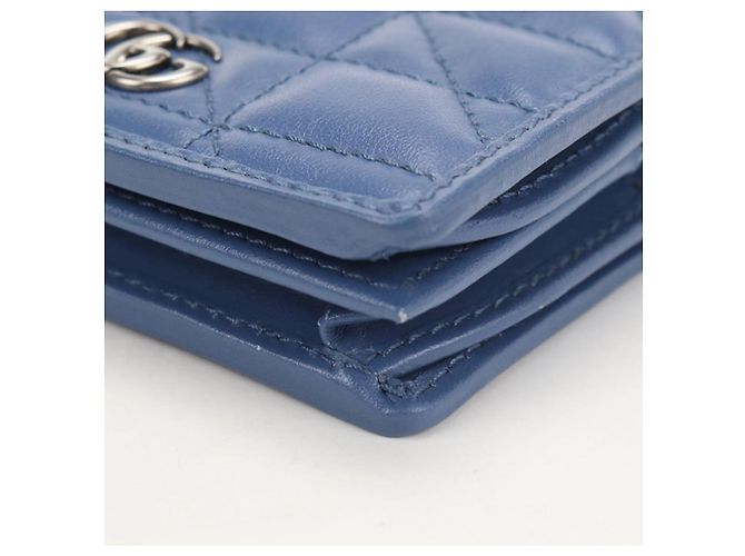 Cartera bi-fold Gucci en azul - vista 7