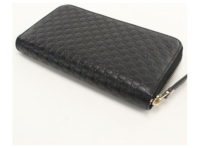 Gucci Long Bi-Fold Wallet aus schwarzem Leder - Ansicht 2