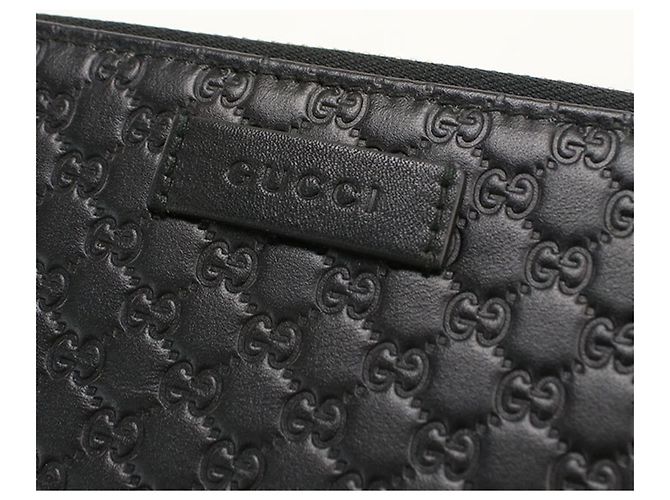 Gucci Long Bi-Fold Wallet aus schwarzem Leder - Ansicht 5