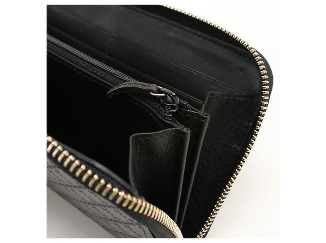 Gucci Long Bi-Fold Wallet aus schwarzem Leder - Ansicht 6