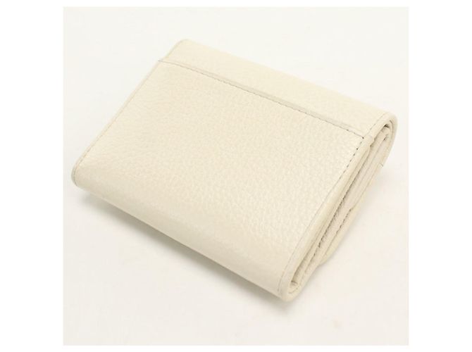 Prada Tri-fold Wallet in White Leather - view 2