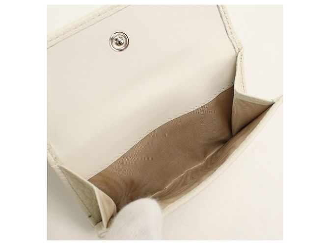 Prada Tri-fold Wallet in White Leather - view 5