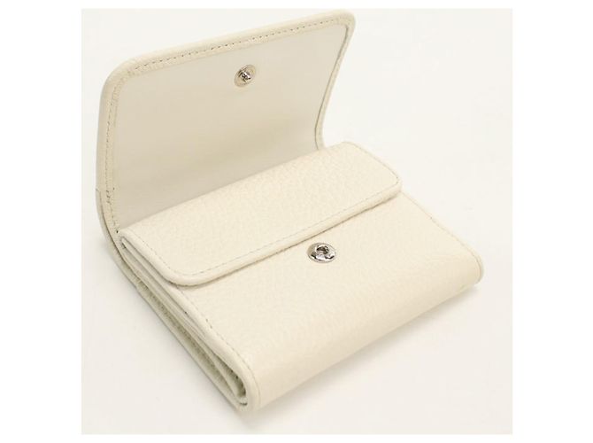 Prada Tri-fold Wallet in White Leather - view 9