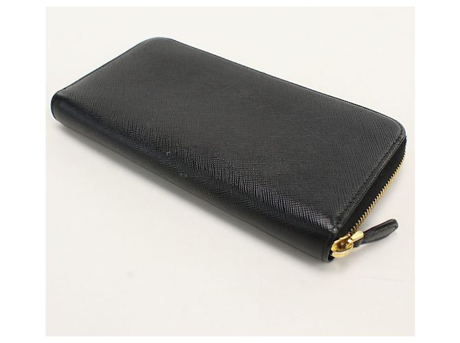 Saffiano Cartera larga Prada de piel negra Negro - vista 2