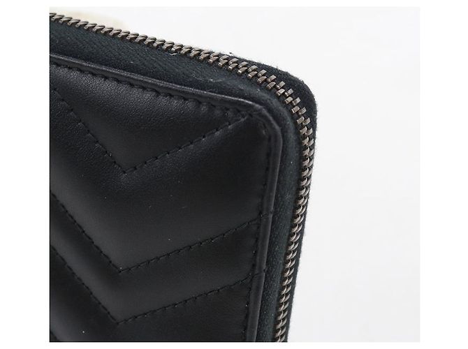 Marmont Cartera larga Gucci de piel negra Negro - vista 6